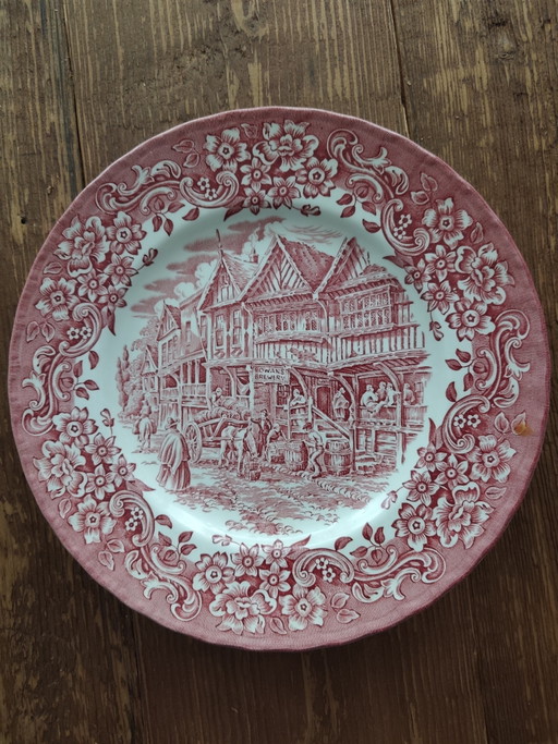 Assiette ancienne Royal Tudor Ware du XVIIe siècle, Angleterre – servies, Ceramic