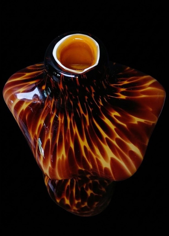 Vaso Valerius particolarmente bello!!, murano, Vasi, Vetro, Nero (foto 4 di 8)