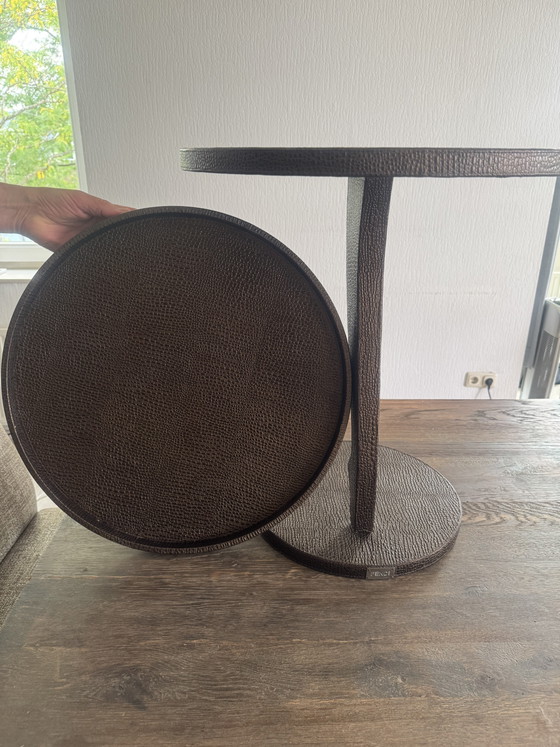 Original Fendi Beistelltisch – Beistelltische, Leather, Metal (photo 3 of 15)