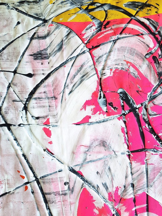 Image 1 of Jürgen Angeler - Pink Heart - 200 x 140 cm