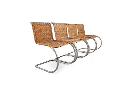 Image 1 of Set di 4 sedie Mies van der Rohe MR10 e sedie a sbalzo Tecta B42