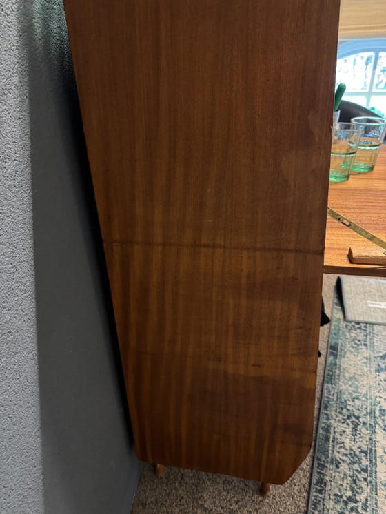 Image 1 of Vintage teak drankkastje met schuine pootjes (Jaren '60)