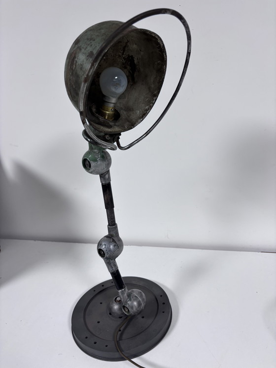 Unique Industrial Table Lamp (Vintage Jieldé Arm & Hinges) – Jielde, Metal (photo 15 of 15)