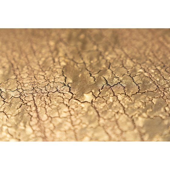 Image 1 of Vintage salontafel in afrormosia, ijzer en gekleurde hars, Italië 1950