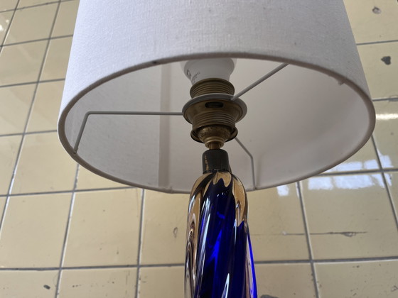 Lampada da Tavolo Vintage in Vetro Colorato – Illuminazione, Glass, Textile (photo 7 of 7)