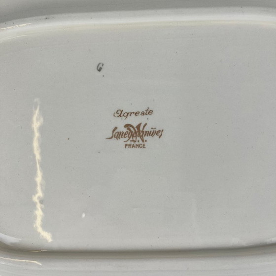 Large rectangular platter "Agreste" Sarreguemines, early 20th century. – Crockery, Ceramic (photo 3 of 9)