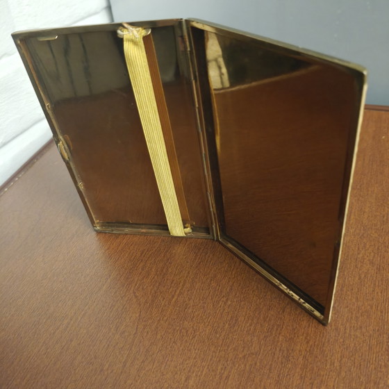 Vintage Faux Tortoiseshell Cigarette Case – Art Deco Style – 15 × 9 Cm – Gifts, Other (photo 4 of 7)