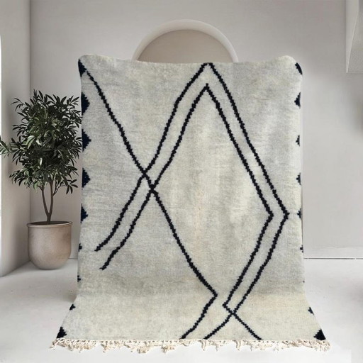 Tapis Beni Ouarain en laine authentique 300cmx150cm