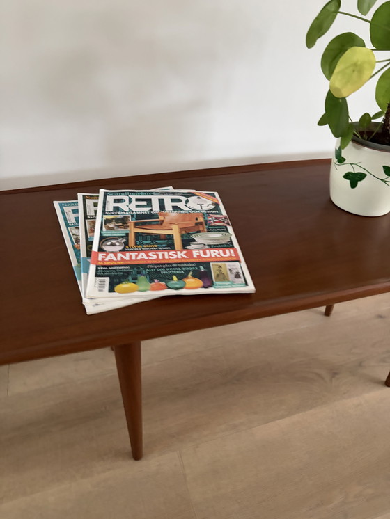 Image 1 of Mid-Century Deense teakhouten salontafel