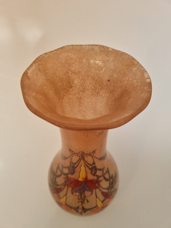 Image 1 of Beautiful Art Deco glass vase by Legras & Cie., circa 1920