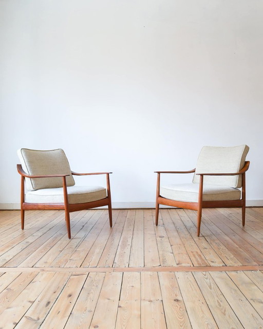 Set of 2 Walter Knoll Antimott easy chairs