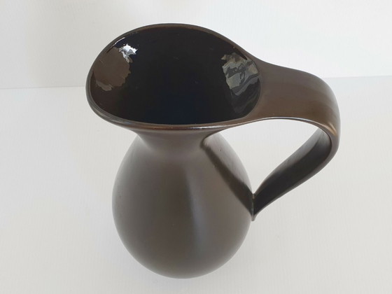 Image 1 of PICHET FRANCAIS VINTAGE 1950 SIGNE P.L. BRIGITTE CERAMIQUE NOIRE 50S 1950S 50'S