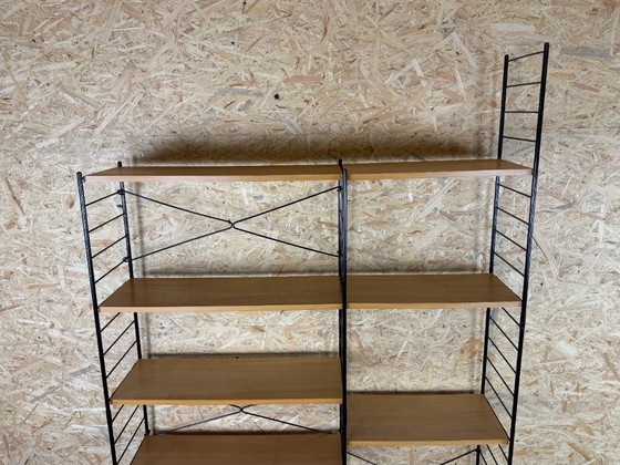 Jaren 60 70 Essen Wandrek Wall Unit Van WHB Duitsland Mid Century – Metal, Wood (photo 6 of 18)