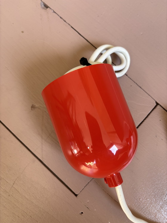 Image 1 of Vintage Osram hanglamp rood 