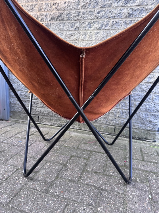 Image 1 of Vlinderstoel Suède Leer