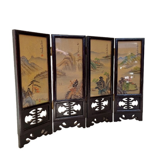 Image 1 of Vintage Chinese tafelscheider zijde