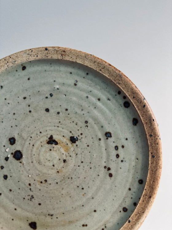 Image 1 of 1x Piatto in ceramica vintage Pierre Digan - Piatto unico in gres artigianale