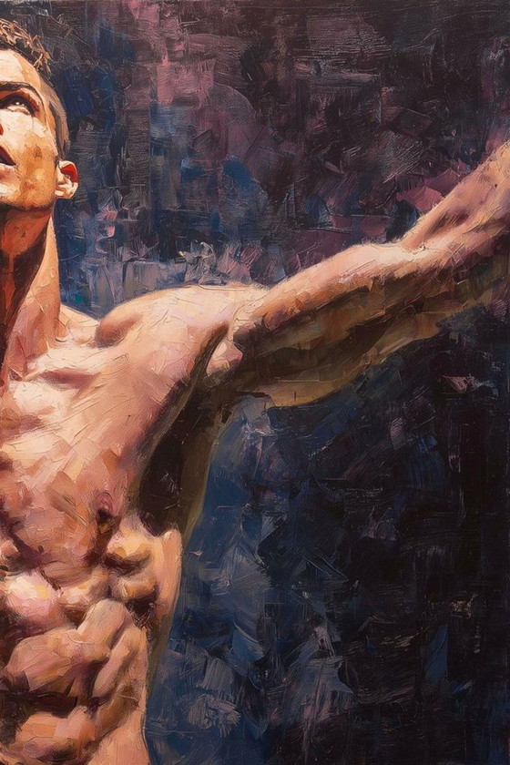 Image 1 of Alberto RICARDO - Cristiano Ronaldo 3 - Lienzo de artista