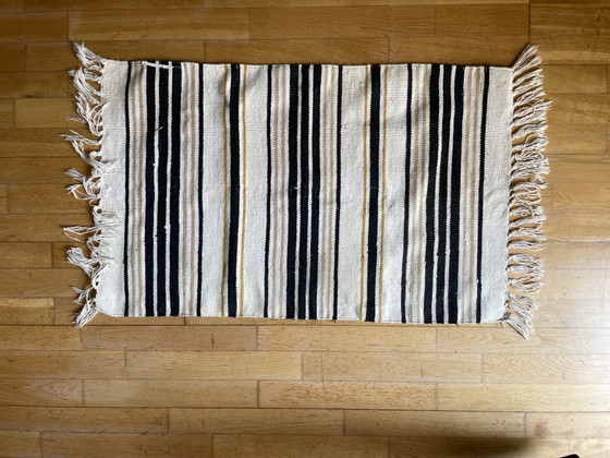 Image 1 of Vintage 1960s small handmade pure Wool back - Midcentury