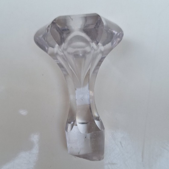 Image 1 of Decanter in cristallo modellato Baccarat, bambù intrecciato