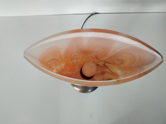 Image 1 of Lampada da tavolo in vetro in stile vintage anni '60-'70