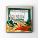 1x mid century interieur | Lezende dame in het zonnet (1961)