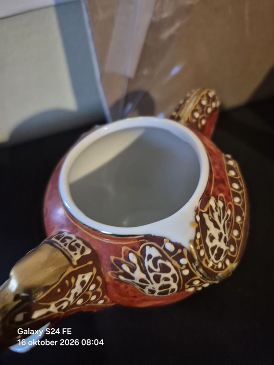 Japanische Satsuma Dragonware Teekannen – Tafelgeschirr, Keramik, Gold (photo 5 of 7)