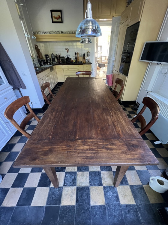 Image 1 of Table à manger robuste (Indonésie) avec 5 chaises