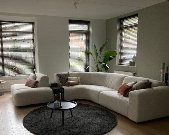 Canapé d'angle design moderne Trendhopper Abruzzi – Tissu Oslo Naturel – Canapés modulables, Textile (photo 3 of 12)