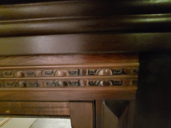 Image 1 of Miroir en bois vintage