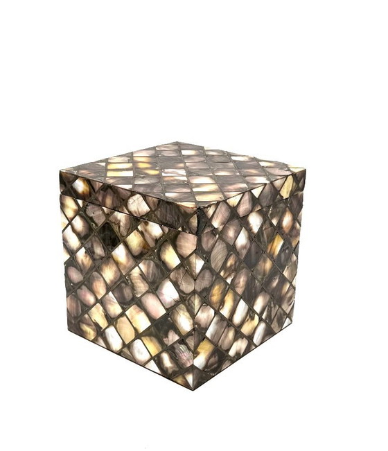 Image 1 of Secchiello da ghiaccio a scaglie in madreperla, Italia 1950