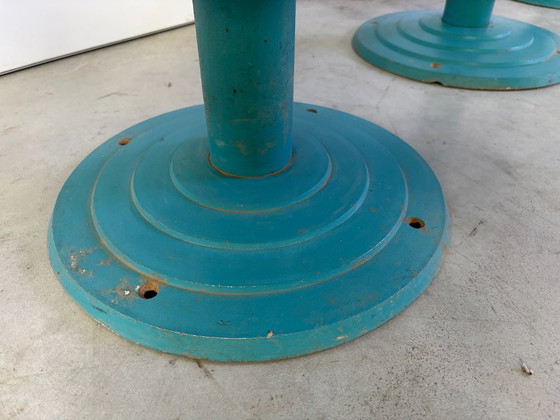 Vintage industrial bar stools, 1980s set of 4 – Barstools, Metal, Wood (photo 6 of 13)