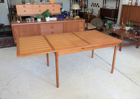 Image 1 of Vintage Scandinavian teak extendable dining table