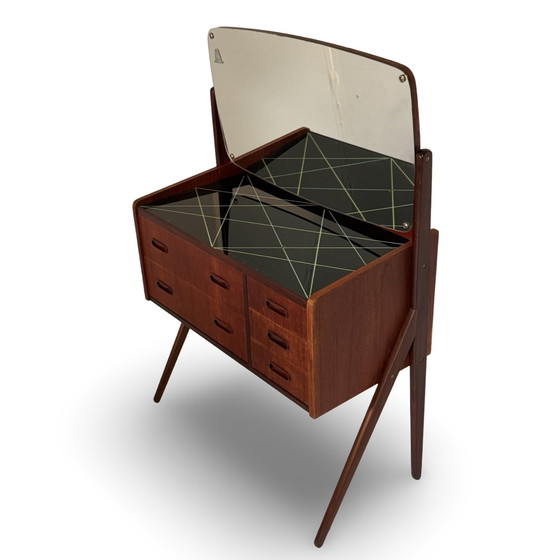 Image 1 of Vanity - 1960’s - Danish - Ag Spjel Kobber Beskyttet - Teak wood