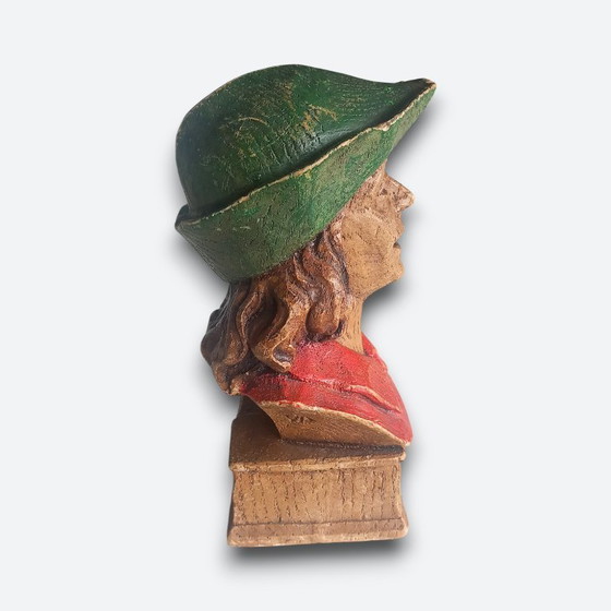 Image 1 of Tijl en Nele Uilenspiegel – Boekensteunen (2) – Arbopanda – Made in Belgium – ca. 1960–1970