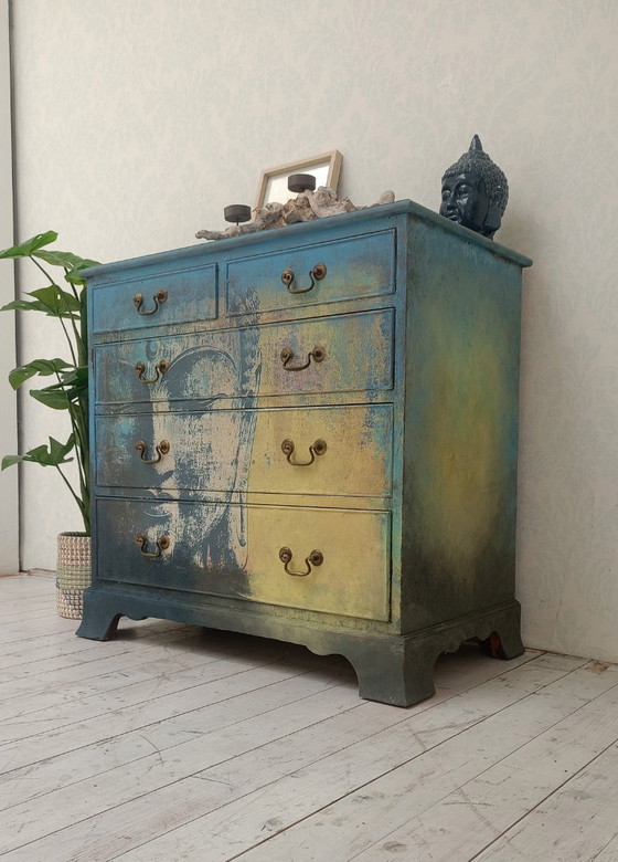 Image 1 of Wooden Chest of Drawers Cabinet Zen