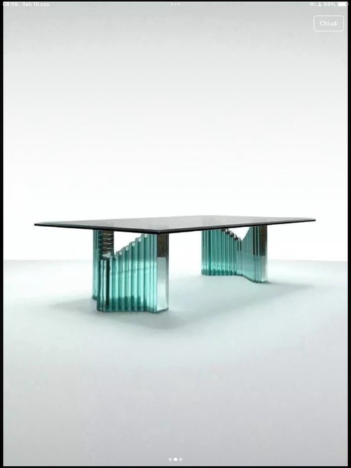 Tavolino “Supercalif” su dis. di L. Massoni per Gallotti & Radice