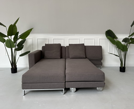 Brühl Fourtwo Designer Sofa Stoffen Slaapbank Four Two Grijs Taupe