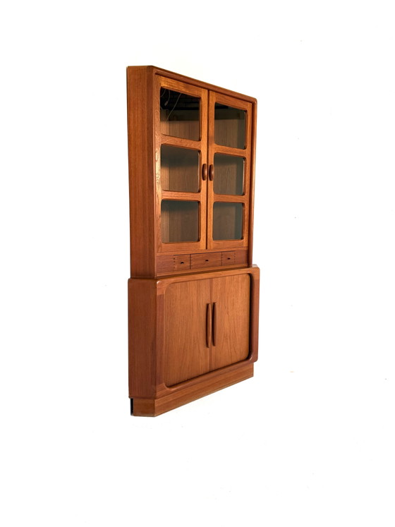 Vetrina ad angolo vintage in teak, Dyrlund anni '70 – Vetrine, Glass, Wood (photo 12 of 12)