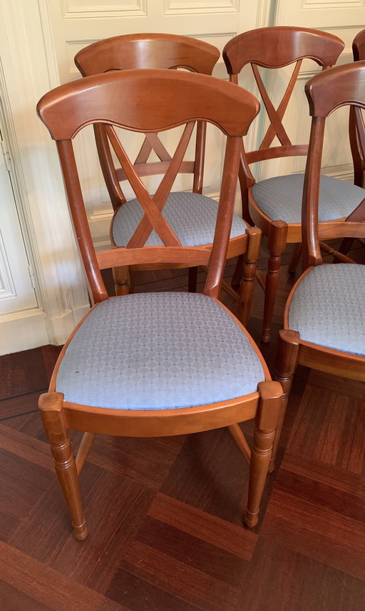 6x Dining Chairs Style Louis Philippe