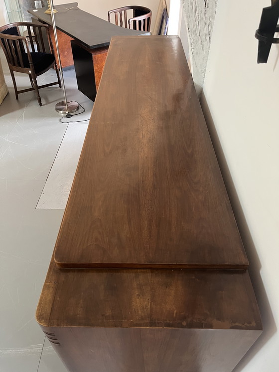 Image 1 of Walnut 4-door sideboard