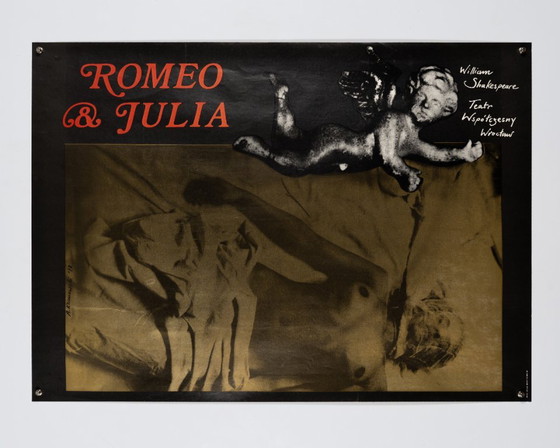 Roméo et Julia – 1979 – Affiche de théâtre originale d'époque par A. Klimowski – Conception d'affiche – Paper (photo 3 of 8)