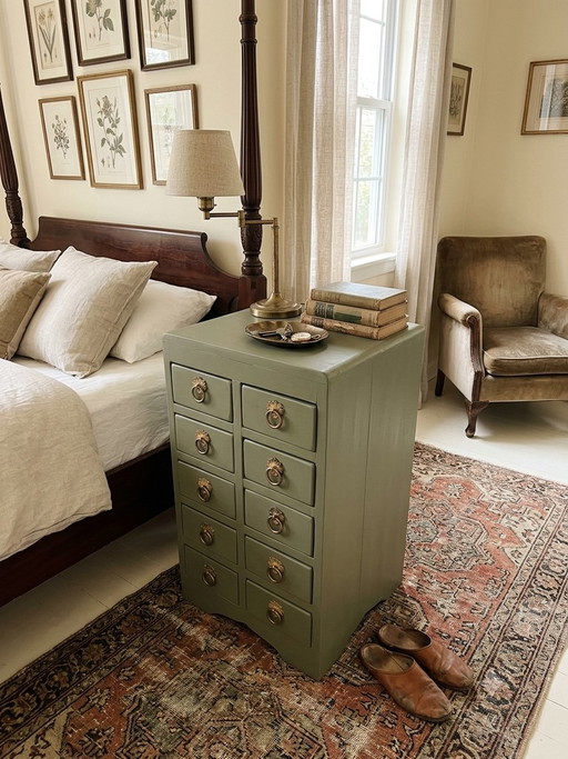 Bellissimo mobile da farmacia, cassettiera, comodino in teak massiccio – ladekasten, Wood