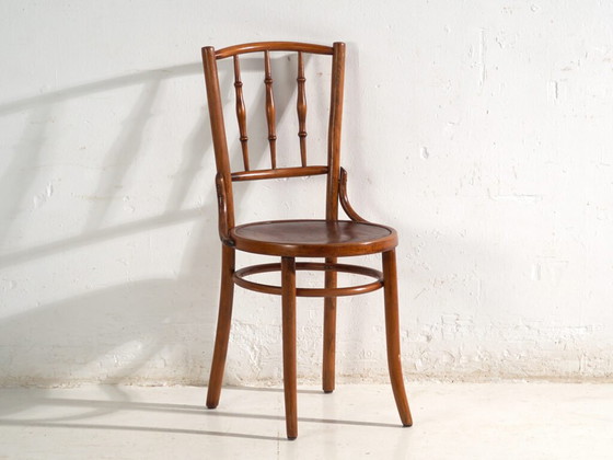 Sedie antiche in legno curvato stile Thonet – Europa Centrale, c. 1930 – Set di 4 #8 – Sedie da pranzo (photo 36 of 40)