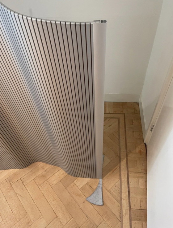 Vintage Room Divider/Partition Silver Aluminum – Room screens, Plastic, Aluminium (photo 3 of 5)