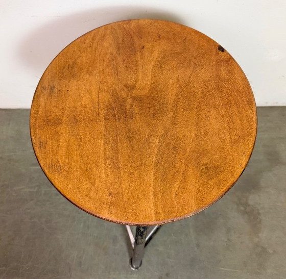 Image 1 of Sgabello da officina industriale nero, anni '60