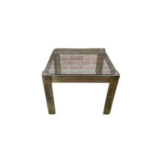 Couchtisch im Art-déco-/Hollywood-Regency-Stil / Messing & Glas – Couchtische, Brass (photo 10 of 10)