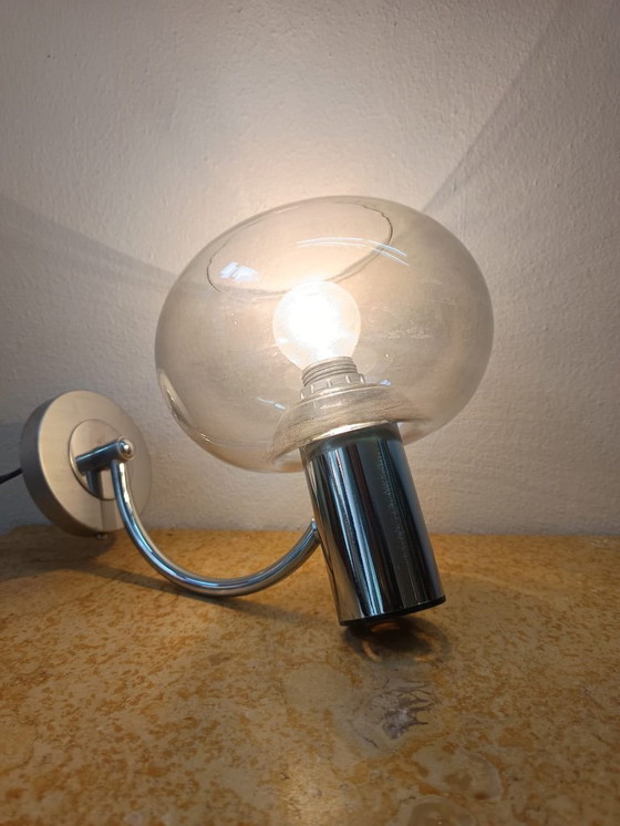 Image 1 of Applique vintage in metallo cromato, stile Sciolari anni '70