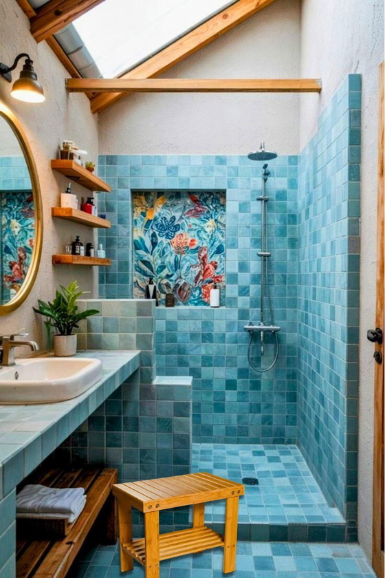 Image 1 of Japandi design bijzettafel douchekruk