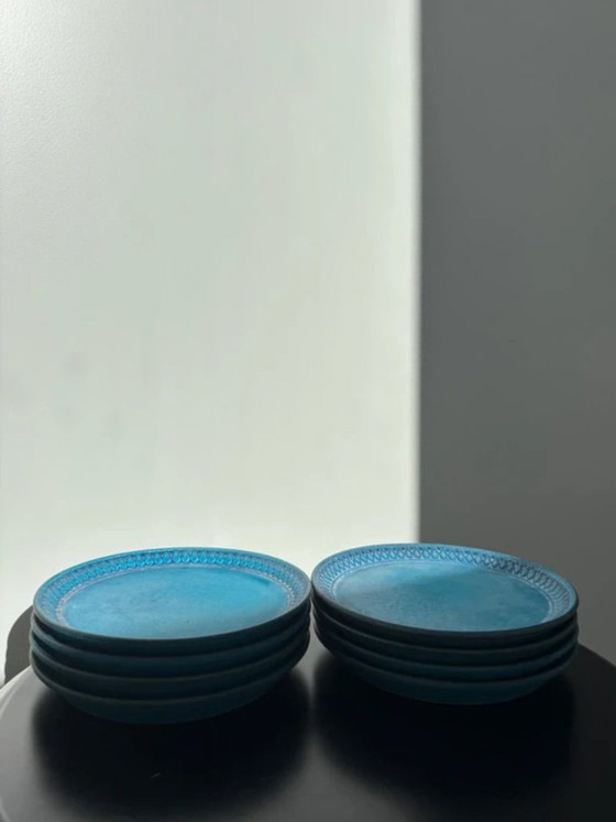 8x Vintage Ceramano "Sapphire" Breakfast Plates - 60s - West Germany – Ceramano Germany, Crockery, Ceramic (photo 6 of 9)